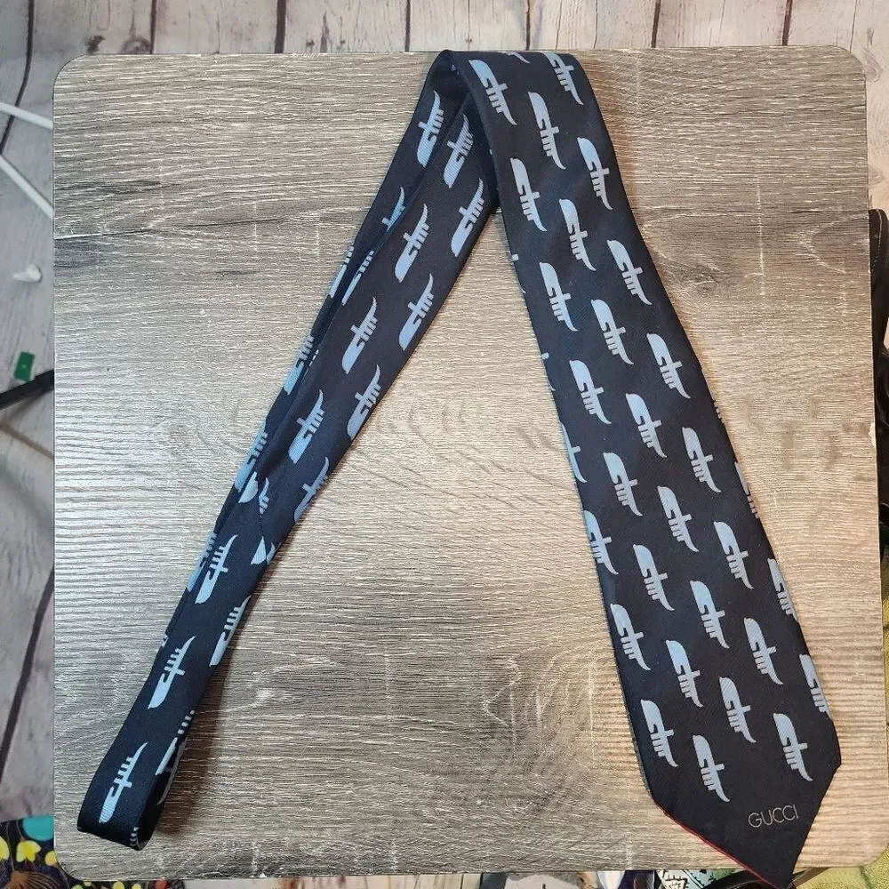 Men's Gucci Tie, Made in Italy, 100% silk